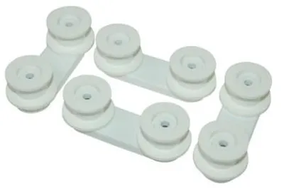 Immagine prodotto di Electrolux Rex AEG kit supporti ruote cestello ORIGINALI lavastoviglie FAV BW ESI