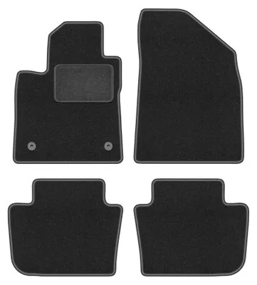 Produktbild von Velours-Fußmatten für MG 4 2022- (Schrägheck) – 4-tlg, Graphit, passgenau – Wielganizator LUX