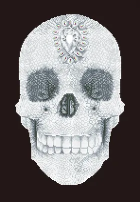 Produktbild von DIAMOND DOTZ® Original Diamond Painting Set Crystal Skull 42 x 60 cm a