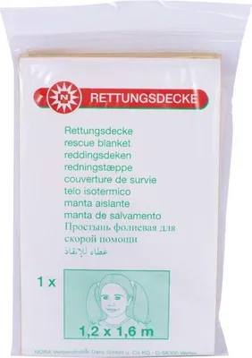 Produktbild von Rettungsdecke Kinder, 120 cm x 160 cm