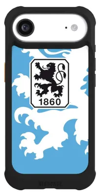 Produktbild von NIVOCASE Hülle für Apple iPhone Air  Stoßfeste Handyhülle NIVOmax Case Schwarz Offizielles Lizenzprodukt TSV 1860 München Wappen