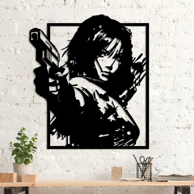 Immagine prodotto di Wallity, On The Lookout, Accessorio decorativo da parete in metallo, Nero, 100 % METALLO, 49 x 55 cm