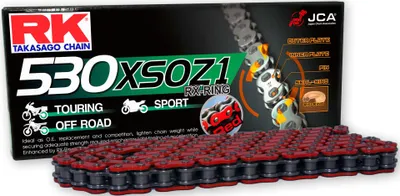 Zdjęcie produktu dla RK Chain 530 Xso 118 N Red/Black Open