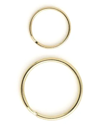 Immagine prodotto di Portachiavi metallici "folia", taglie assortite, color argento