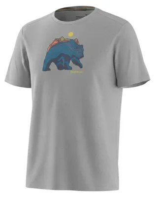 Obrázok produktu pre Pánske tričko SMARTWOOL Bear Strata Active Graphic z merino vlny, šedé, veľkosť XXL