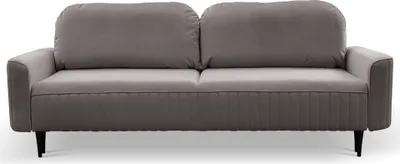 Produktbild von Sofa FILO mit Schlaffunktion, Schlafsofa, Wohnzimmersofa, Couch, Soffa, Bettsofa, Velours-Stoff – Grau VELLUTO 16