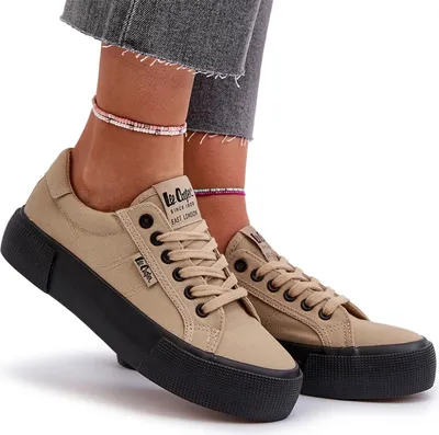 Zdjęcie produktu dla Trampki Damskie Lee Cooper LCW-24-31-2721 Beżowe 37