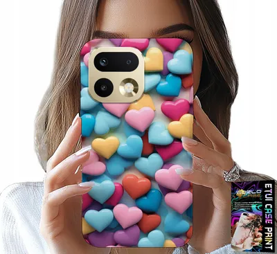 Obrázek produktu pro Etui Do Realme 16 Pro+ 5G - Kolorowe Serca Możliwość Personalizacji