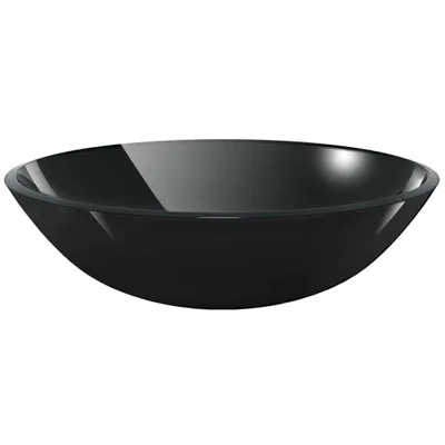 Zdjęcie produktu dla Umywalka z czarnego, hartowanego szkła 42 cm