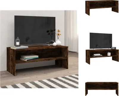 Produktbild von vidaXL TV-Schrank Räuchereiche 100x40x40 cm Holzwerkstoff -  TV-Möbel