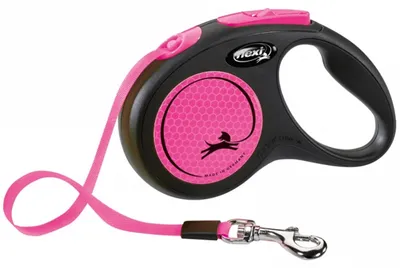 Produktbild von flexi New NEON, Gurt, S: 5 m, neonpink