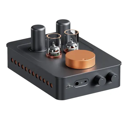 Produktbild von Fosi Audio GR70 – Röhren-Kopfhörerverstärker / Hi-Fi-Vorverstärker – RCA-Eingang – Schwarz