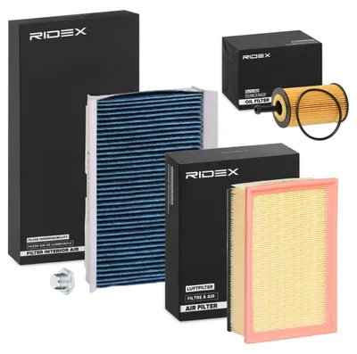 Produktbild von RIDEX Filterset Inspektionspaket Filtersatz passend für PEUGEOT 307 (3A/C) 307 SW (3H) 307 Break (3E)