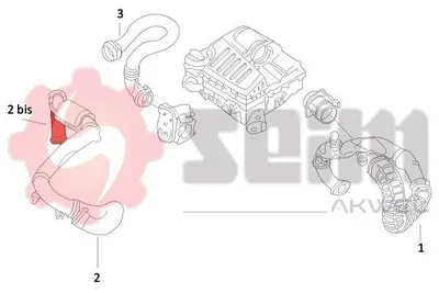 Produktbild von SEIM 982028 Turbo Ladeluftschlauch für OPEL Vivaro A Kastenwagen (X83) Vivaro A Combi (X83) Vivaro A Pritsche / Fahrgestell (X83) für RENAULT