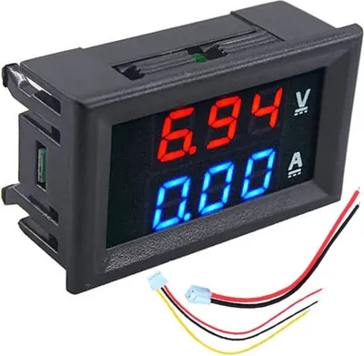 Produktbild von Woltomierz Amperomierz Cyfrowy LCD Niebieski Czerwony Wyświetlacz 3V-30V 10A Multimetr Napięcie Prąd Tester Amper Wolt Miernik Dwukolorowy Wyświetlacz Miernik Prądu Retoo