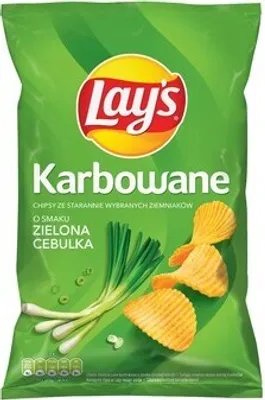 Produktbild von Lay's Max Crinkle zemiakové lupienky s príchuťou zelenej cibule 120 G