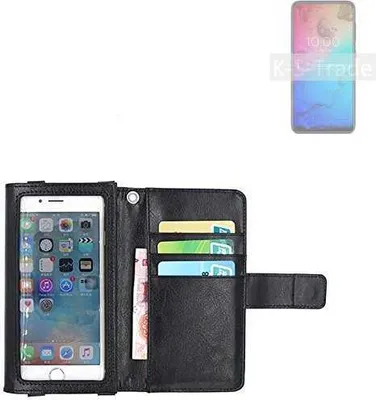 Produktbild von K-S-Trade Handy Hülle Schutz Hülle Kompatibel mit BQ Mobile BQ-6430L Aurora Case mit Displayschutz / Schutzfolie Flip Cover Wallet case Etui Hülle