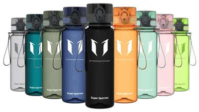 Immagine prodotto di Borraccia Super Sparrow - Borraccia in Tritan - 500ml - Senza BPA - Borraccia sportiva ideale - Sport, acqua, bicicletta, fitness, università, outdoor - Leggera, sostenibile