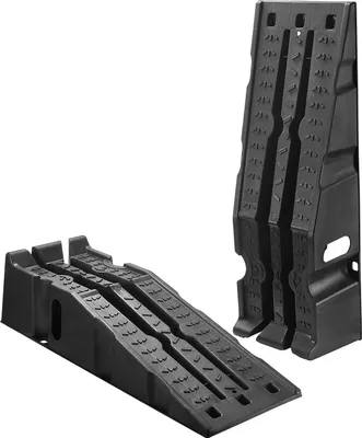 Obrázok produktu pre SucceBuy Autorampen Nájazdové rampy 2 ks s výškou zdvihu 17 cm, prenosné servisné rampy pre údržbu vozidiel v garáži, výmenu oleja a opravy, nosnosť do 1814 kg (na rampu), farba čierna