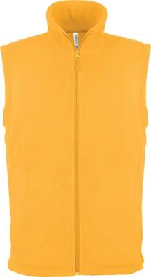 Produktbild von Kariban Herren Fleece Jacke Weste Bodywarmer Übergangsjacke, Größe:XL, Farbe:Gelb