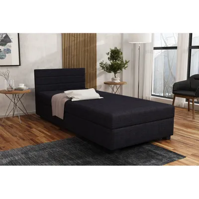 Obrázok produktu pre Jednolôžková posteľ 80x195 BEATRIS 1 - čierna
