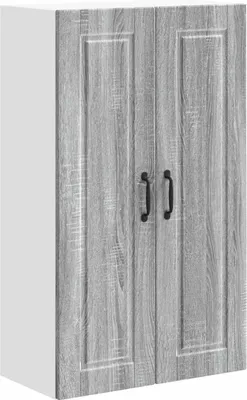 Immagine prodotto di vidaXL Armadio a muro PORTO Grigio Sonoma 60 x 31 x 100 cm in materiale derivato dal legno