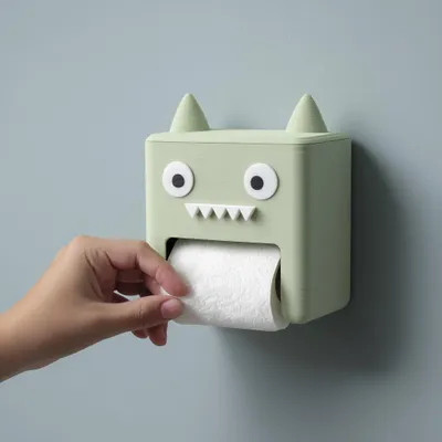 Monster-Toilettenpapierhalter – Decords, Produktansicht 1