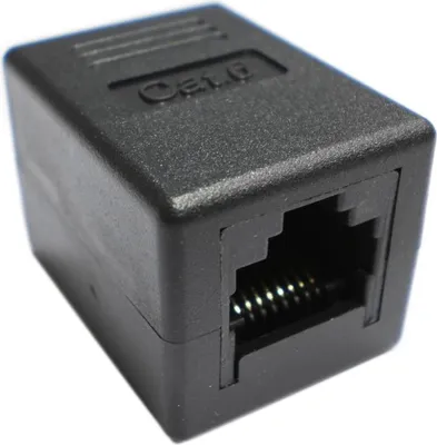 Zdjęcie produktu dla DATACOM UTP CAT6 2xRJ45 (8p8c) złącze proste, czarne