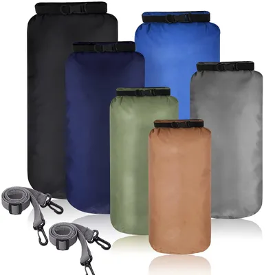 Produktbild von Set aus 6 wasserdichten Trockensäcken für Kajak und Outdoor