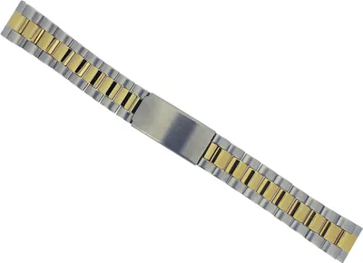 Produktbild von Timex Herrenuhrenarmband | Edelstahl, Faltschließe, bicolor für T2N170