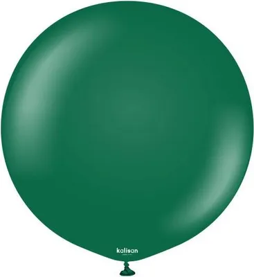 Produktbild von Kalisan Dunkelgrüne Latexballons, dunkelgrün 60cm, 2 Stk.