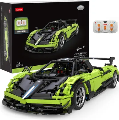 Obrázek produktu pro Pagani Huayra BC od Rastar Construction Bricks - 2896 prvků, dálkové ovládání, realistické detaily, kompatibilní