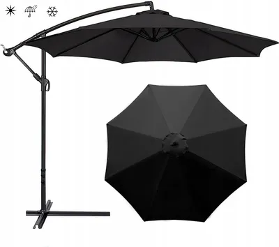 Zdjęcie produktu dla Poszycie parasola ogrodowego 8 ramion 300cm czarne