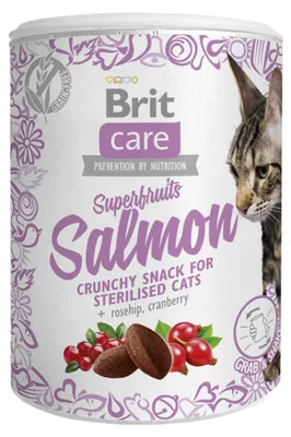 Immagine prodotto di Brit 100gx6 Snack per gatti-Superfrutti-Salmone