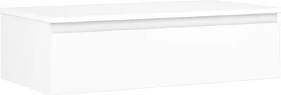 Produktbild von Mexen Orio Badezimmerschrank unter dem Waschbecken 90 cm mit Platte, 1 Schublade, weiß matt - 91A10-09023-1-BFC01
