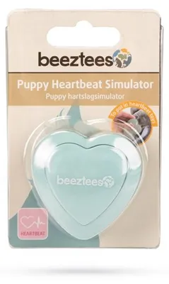 Produktbild von Beeztees Puppy Herzschlag Simulator Hund Spielzeug grün 5 x 5 x 2 cm