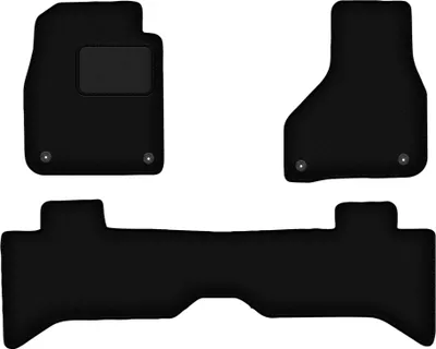 Obrázek produktu pro černé velurové rohože pro: Dodge RAM short DJ 2009-2019