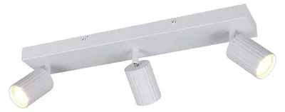 Immagine prodotto di Plafoniera, metallo, bianco, 3 luci, orientabile, L 50 cm