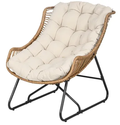 Produktbild von Garten Lounge,Outdoor Sessel, Relaxsessel mit Auflage, 75x101x90 cm