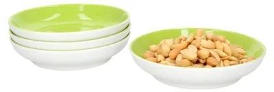 Produktbild von 4er Set Doppio Schalen flach Ø 13 cm Grün Snack-Schüssel Dessert-Bowl Ritzenhoff