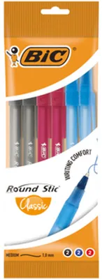 Image de Bic Round Stic Classic - Kulikov pera Couleurs assorties, 6 pièces