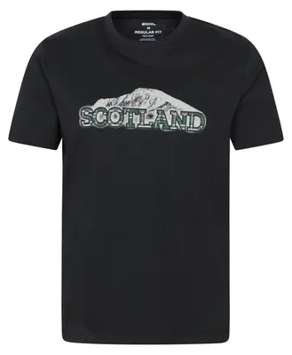 Produktbild von Mountain Warehouse - "Scotland" T-Shirt für Herren, kurzärmlig MW5066 (S) (Schwarz)