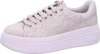 Produktbild von Tamaris Damen Sneaker Strass Plateau Vegan 1-23795-46, Größe:39 EU, Farbe:Beige
