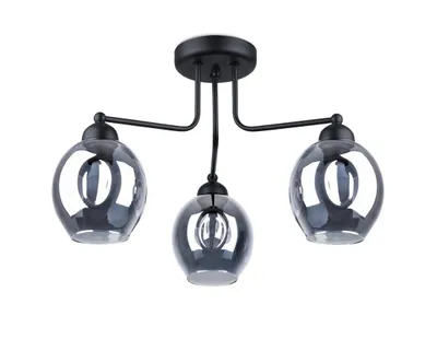 Obrázok produktu pre Luster FILLAN 3 čierny 3xE27 15W oceľ 36x54x54cm Sollux Lighting