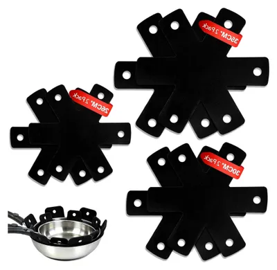 Produktbild von Pfannenschoner aus extra dickem Filz, hitzebeständiger Pfannenschutz und Stapelschutz, Set für Pfannen und Töpfe, Filztrennschicht für die Küche