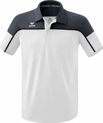 Produktbild von Erima Change By Erima Poloshirt Weiß/Schiefergrau/Schwarz