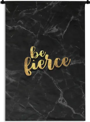 Produktbild von MuchoWow® Wandteppich Wandbehang Zitate - Motivation - Gold - Marmor 60x90 cm Tapisserie Dekoration Wandtuch - Foto-Teppich - Abwaschbar