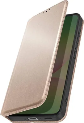 Image de Avizar, étui à rabat Galaxy A56/A36 magnétique avec porte-carte, or