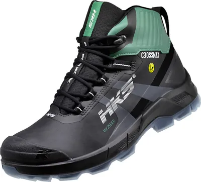 Produktbild von HKS Sicherheitsstiefel Crossmax Pioneer Green S3S nach EN ISO 20345:2022 S3S ESD SR FO schwarz  Größe 40