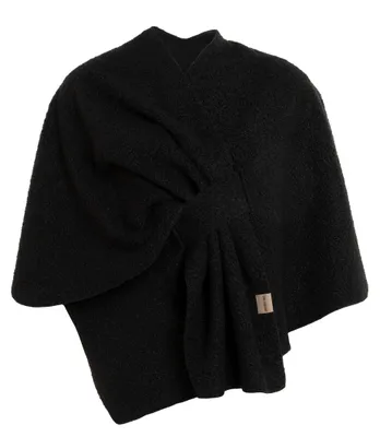 Produktbild von Knit Factory Lina Wickelweste - Schwarz - One Size